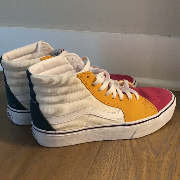 Multicolored Hi Top Vans - Picture 5 of 6